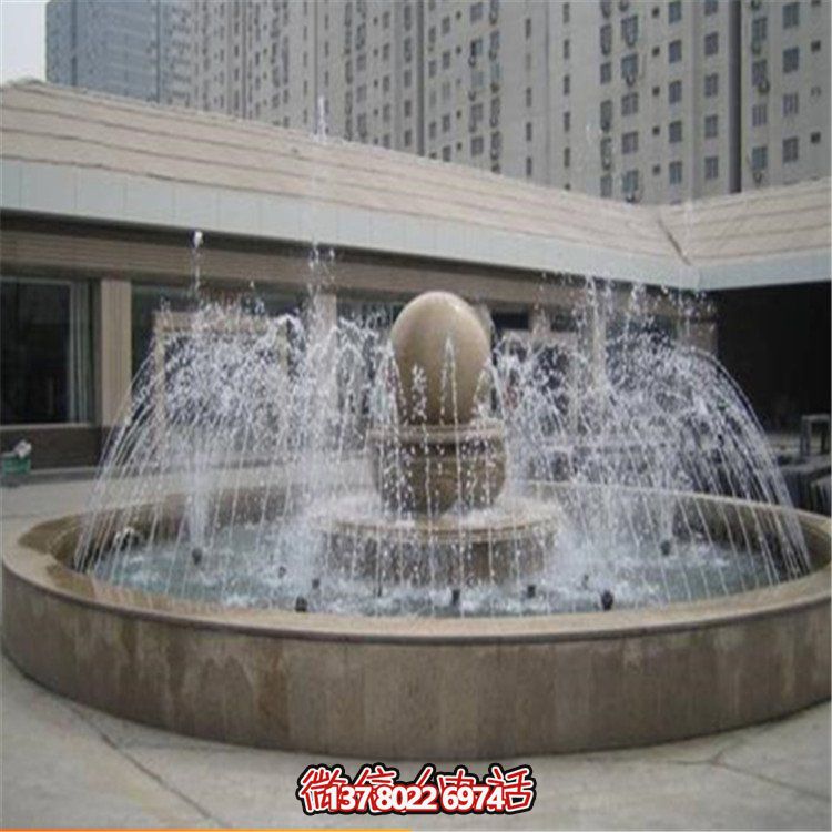 精美中式風(fēng)水球園林雕塑，提升小區(qū)公園噴泉擺放風(fēng)水氣質(zhì)