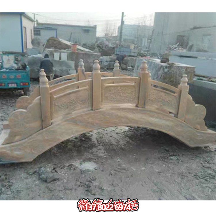 精美花崗巖雕刻石拱橋，為您的庭院裝飾添彩