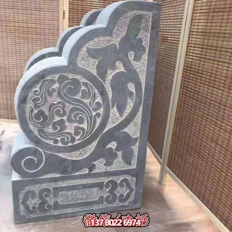 傳統(tǒng)石刻抱鼓，點綴仿古庭院