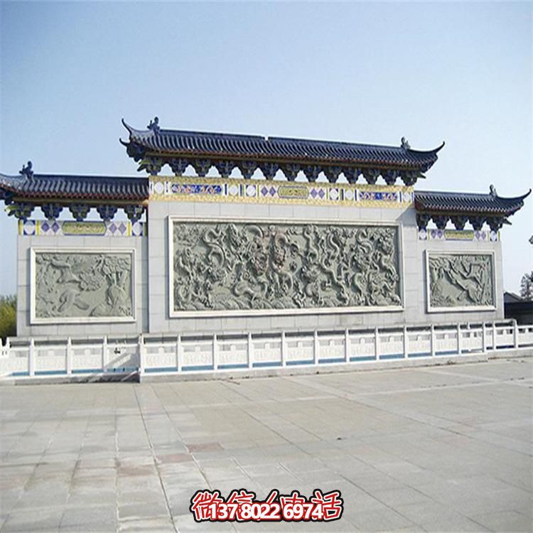 大理石雕刻景觀浮雕、大型影壁壁畫、雕塑藝術(shù)裝置