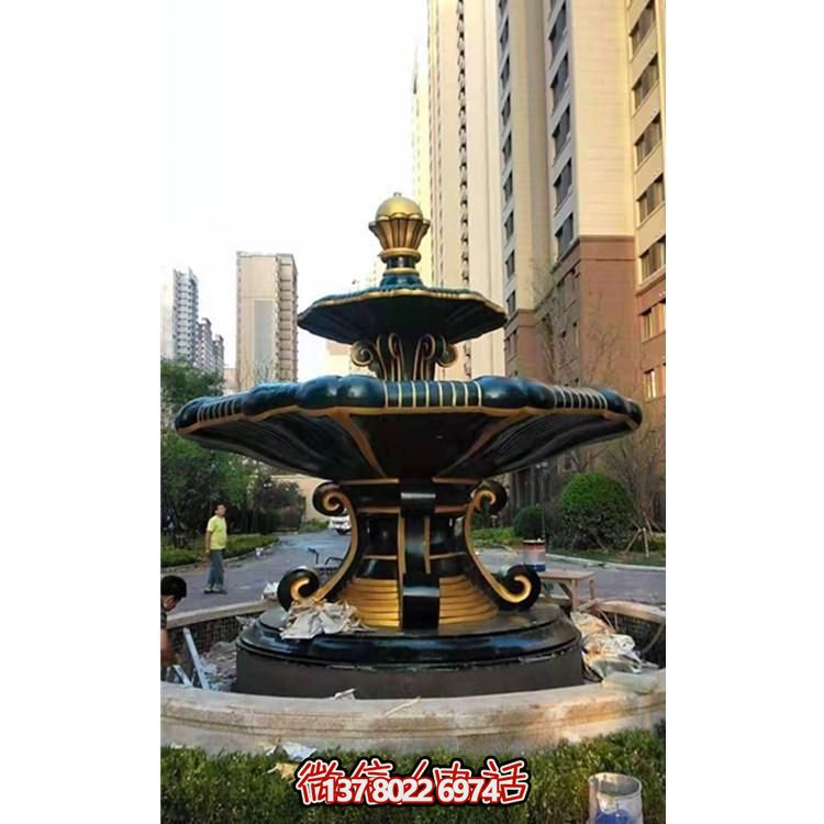 歐式風格石雕大型噴泉雕塑，點綴別墅小區(qū)
