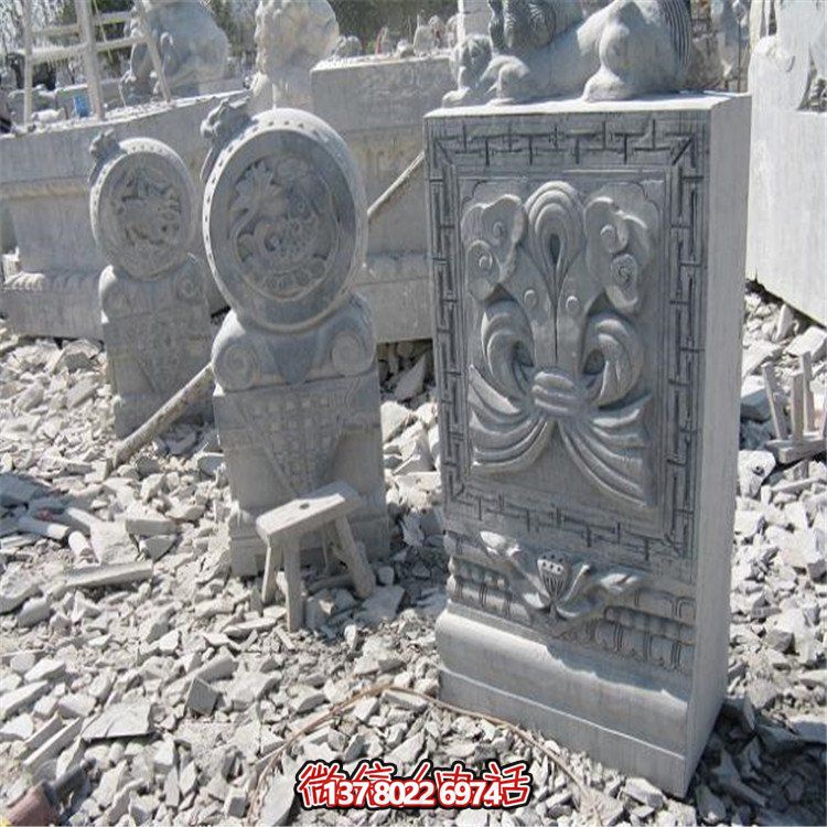 美麗的大理石抱鼓石雕塑，為你的園林景觀增添無(wú)限魅力