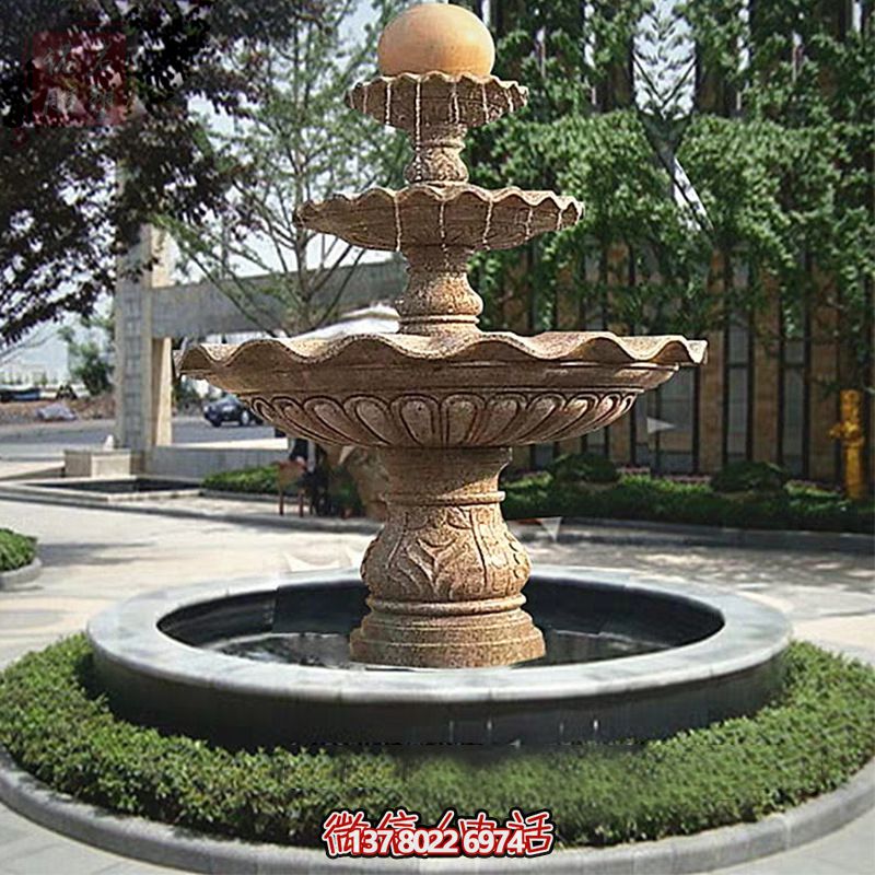 多層景觀噴泉石雕，為學(xué)院增添獨(dú)特的個(gè)性