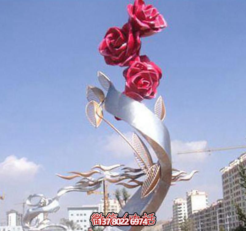 不銹鋼玫瑰雕塑——點(diǎn)綴景觀廣場 不銹鋼玫瑰雕塑——點(diǎn)綴景觀廣場