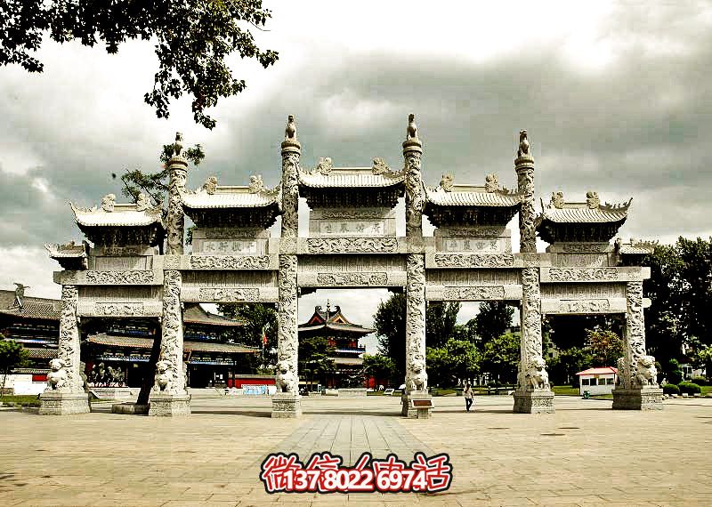 五門浮雕牌坊，美化大型景區(qū)廣場