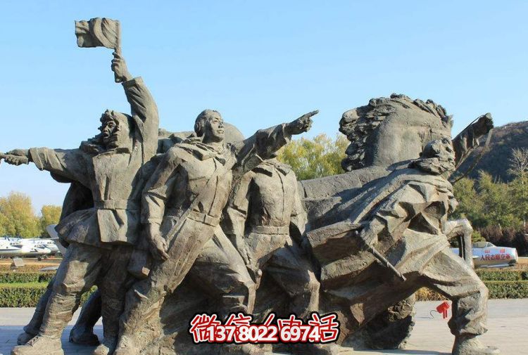 大型石雕景觀擺件，為廣場(chǎng)增添創(chuàng)意人物氣息