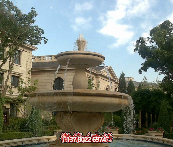自然的質(zhì)感，夢(mèng)幻的景觀——?jiǎng)e墅大理石景觀雕塑噴泉