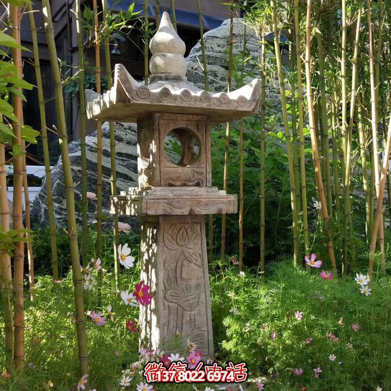 華麗的青石燈籠，點(diǎn)綴你的園林