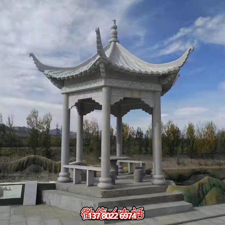 精美園林大理石雕塑涼亭，給您帶來寧靜優(yōu)雅的家園氛圍