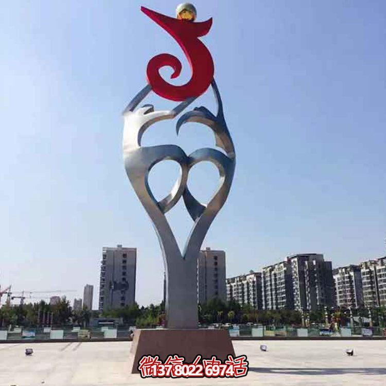 創(chuàng)意大型不銹鋼景觀擺件，點(diǎn)綴戶外廣場園林