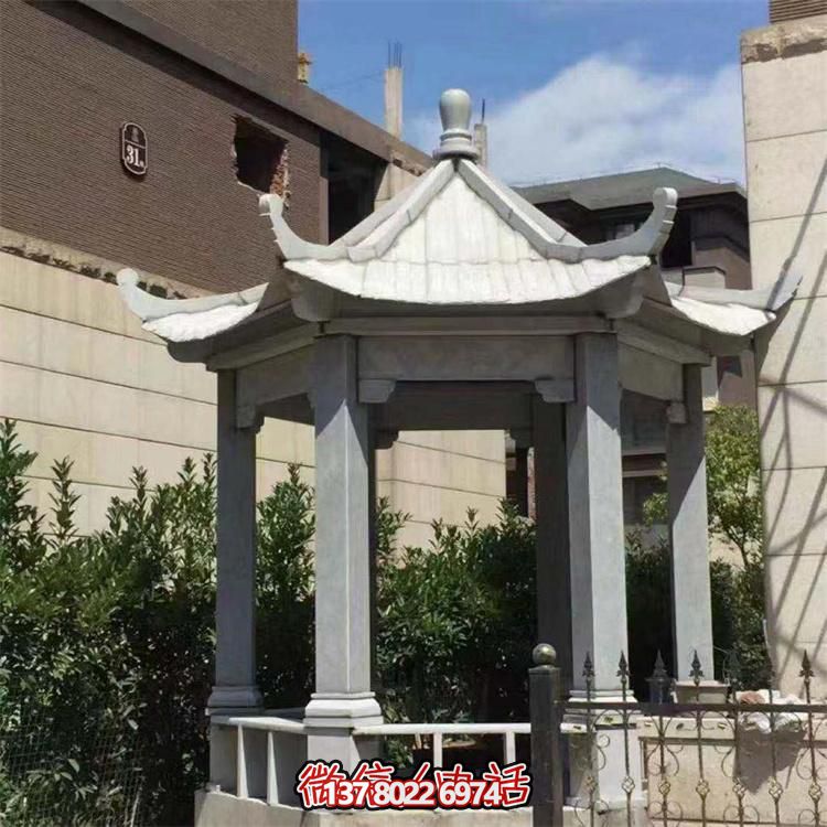 精美大理石涼亭，營(yíng)造完美宅院景象