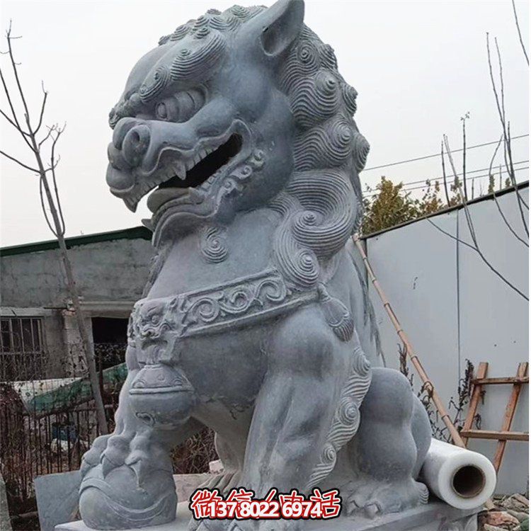 豪華庭院大型獅子雕塑，招財進寶，鎮(zhèn)宅門口裝飾