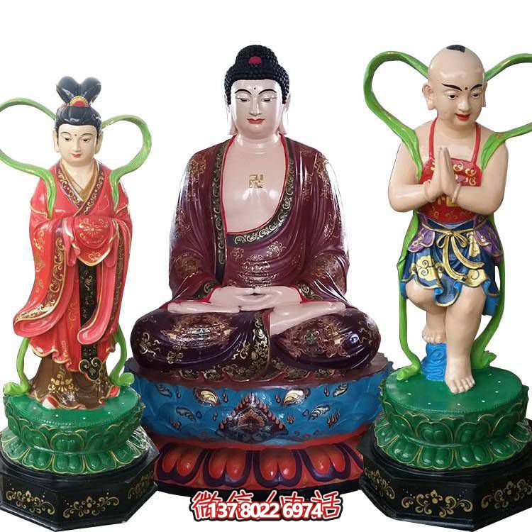 融合玻璃鋼、玻璃、彩繪技術(shù)的戶外景觀如來雕塑