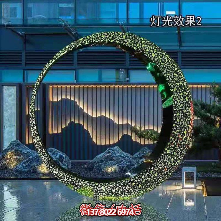 不銹鋼燈光圓環(huán)，營造月亮美景
