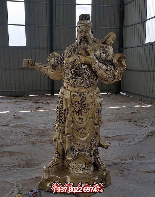 開(kāi)業(yè)大吉，關(guān)公佛像黃銅雕塑，招財(cái)進(jìn)寶