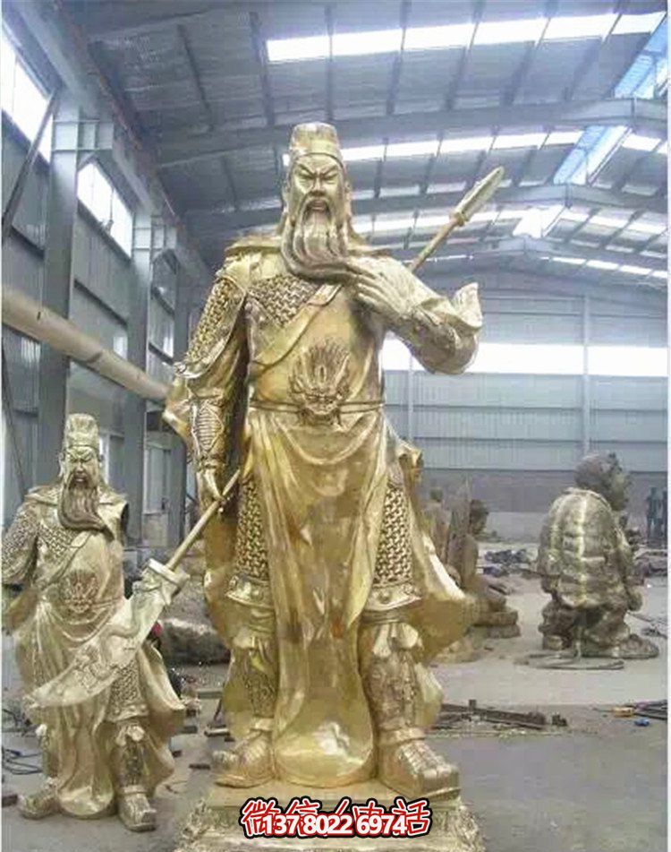 關(guān)公鎏金雕塑，讓企業(yè)招財更加順利