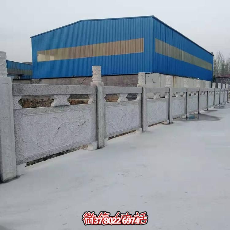 大理石護(hù)欄雕塑，為您的戶外河道增添美觀