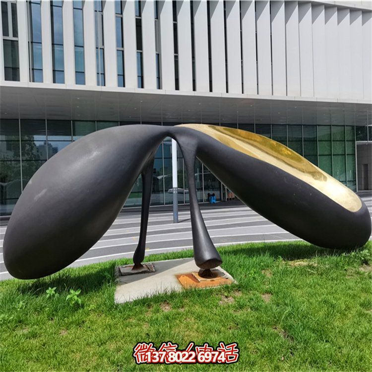 抽象不銹鋼景觀擺件，為你的廣場(chǎng)和公司添上創(chuàng)意色彩