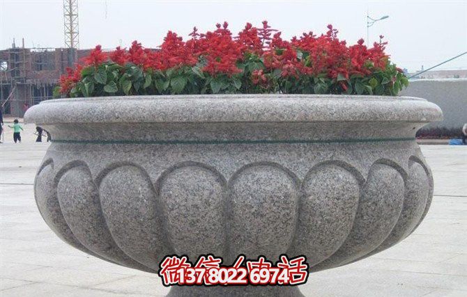 精美大理石花盆雕塑，點(diǎn)綴你的廣場