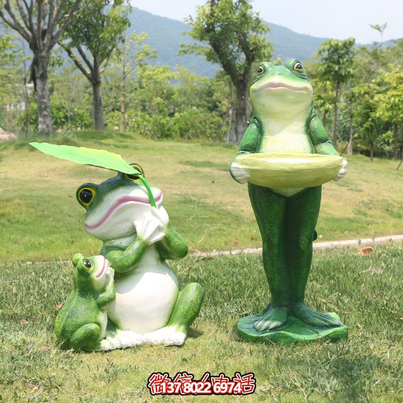 玻璃鋼創(chuàng)意青蛙雕塑，給游樂園帶來新的游樂體驗(yàn)