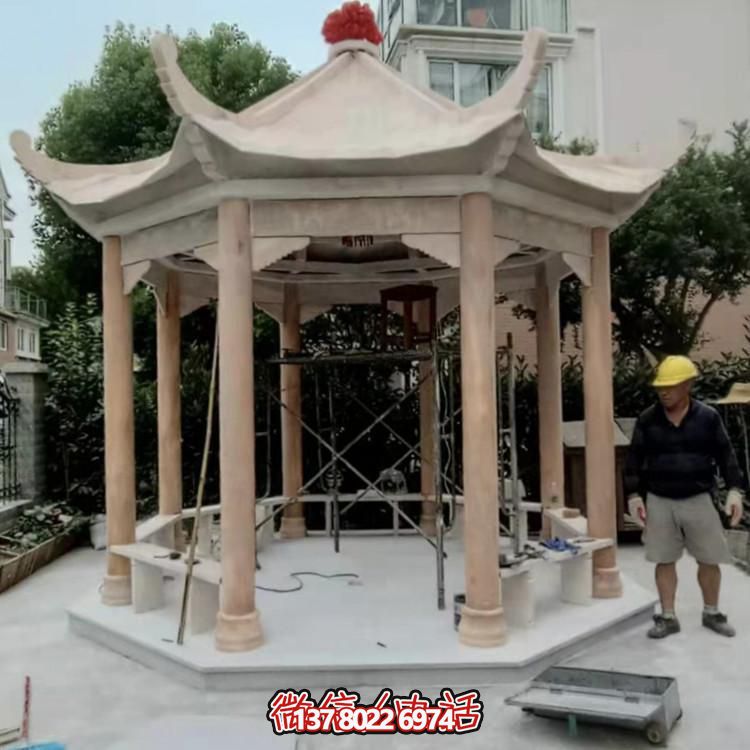 紅古涼亭，讓你在小區(qū)花園里享受晚霞美景