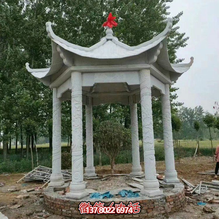 單層石涼亭，讓您擁有完美休閑空間