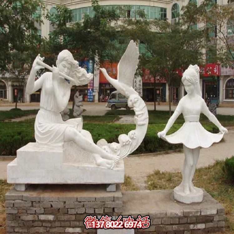大型石雕人物雕塑，為園林景觀增添靈動之美
