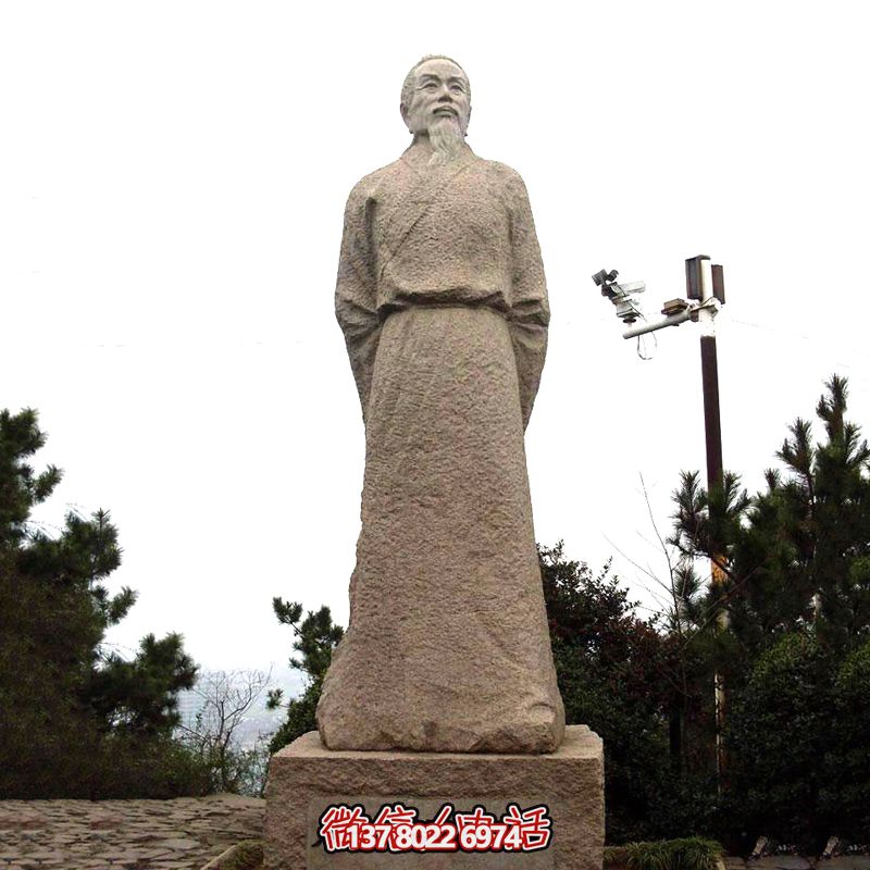 賀知章砂巖石雕像，感受歷史魅力