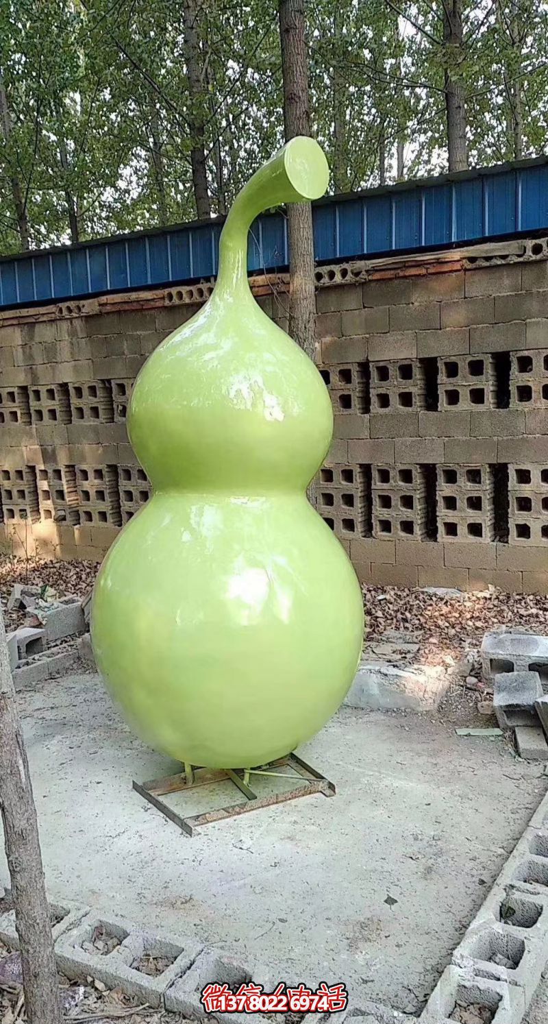 玻璃鋼烤漆園林葫蘆雕塑，點亮景區(qū)