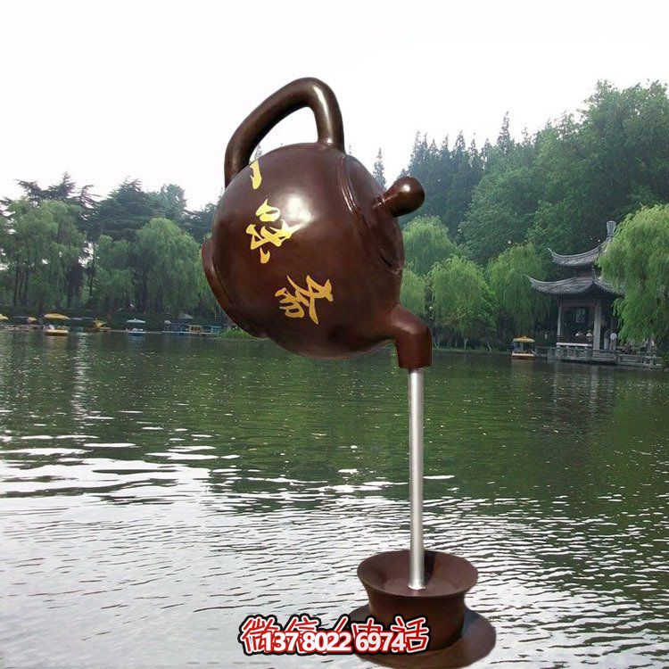 大型仿銅玻璃鋼懸空流水?dāng)[件，點(diǎn)綴園林景觀