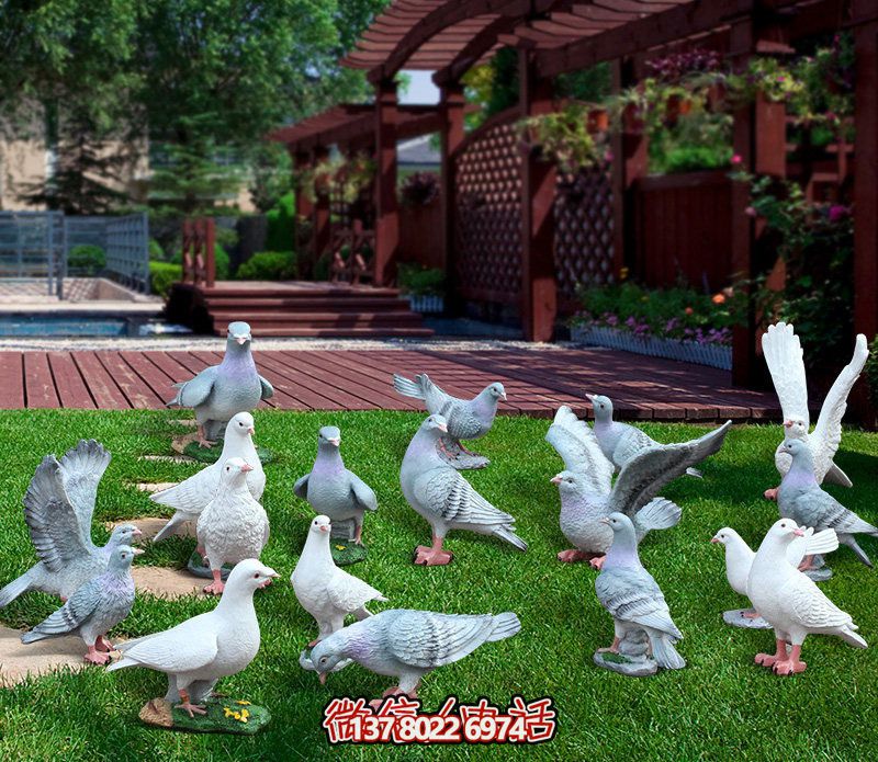 童趣仿真動(dòng)物樹(shù)脂雕塑，打造完美草坪戶外景觀