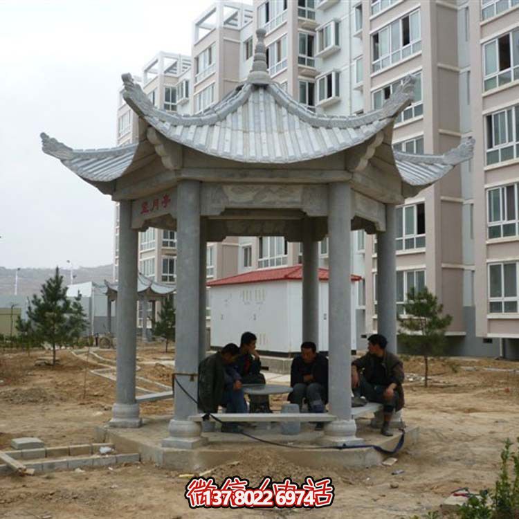 古典風(fēng)情涼亭，點(diǎn)綴小區(qū)廣場(chǎng)，讓您休閑身心