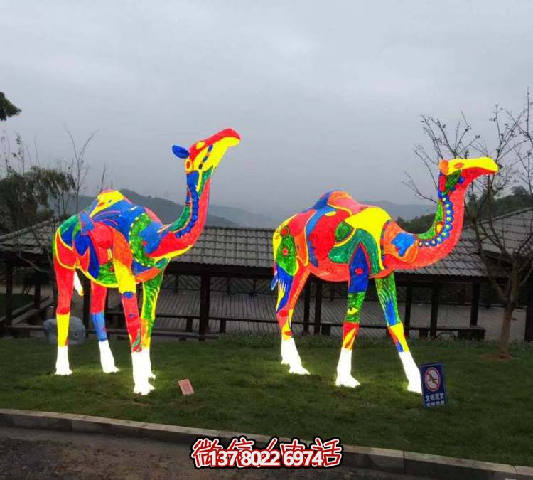 LED戶(hù)外照明景觀(guān)駱駝雕塑