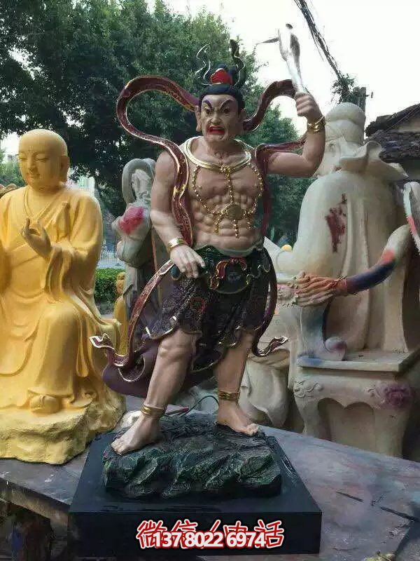 玻璃鋼八大金剛雕塑，護(hù)法神圣的守護(hù)