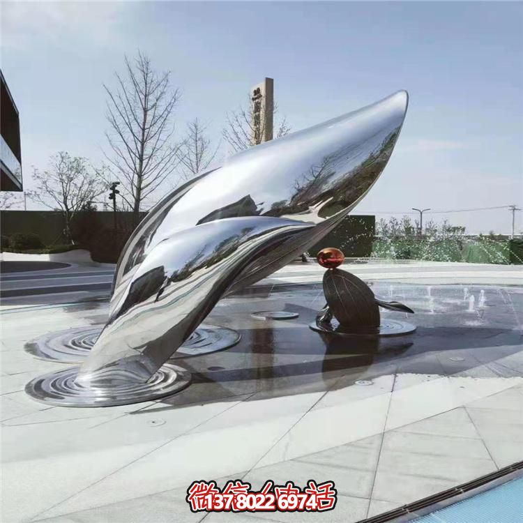 現(xiàn)代不銹鋼大型創(chuàng)意景觀雕塑，美化城市廣場(chǎng)
