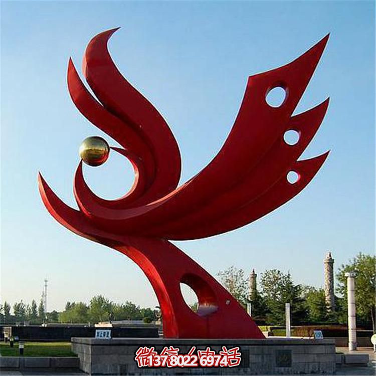不銹鋼抽象景觀擺件，提升戶外廣場裝飾氣質(zhì)