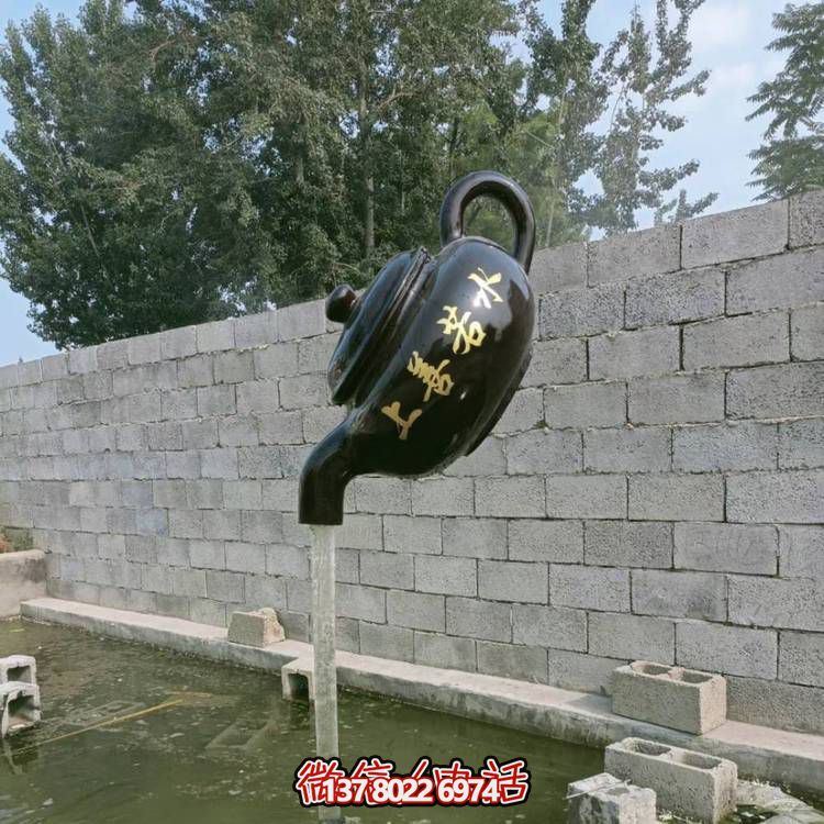 玻璃鋼懸空流水擺件，室外裝飾藝術(shù)精品