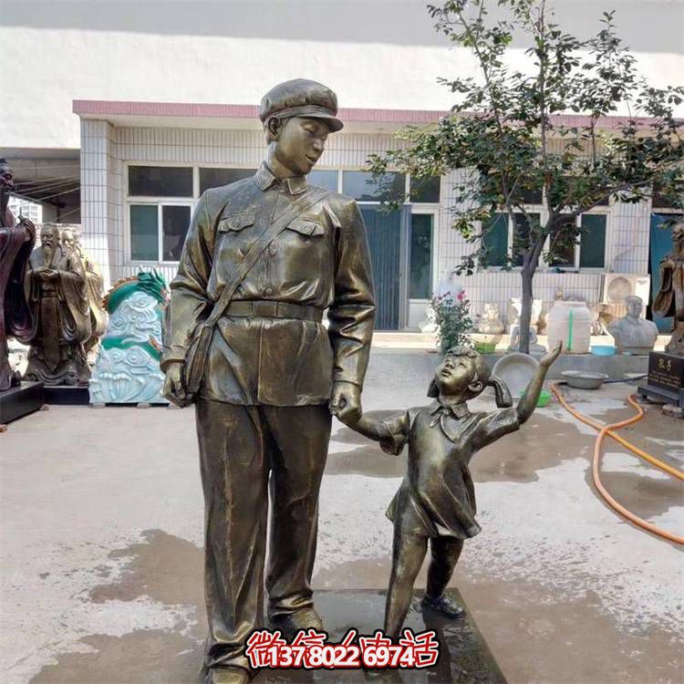 玻璃鋼雕塑，傳承名人精神，校園記憶經(jīng)典