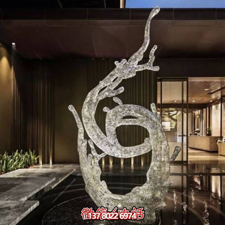 不銹鋼浪花雕塑，創(chuàng)意廣場(chǎng)裝飾
