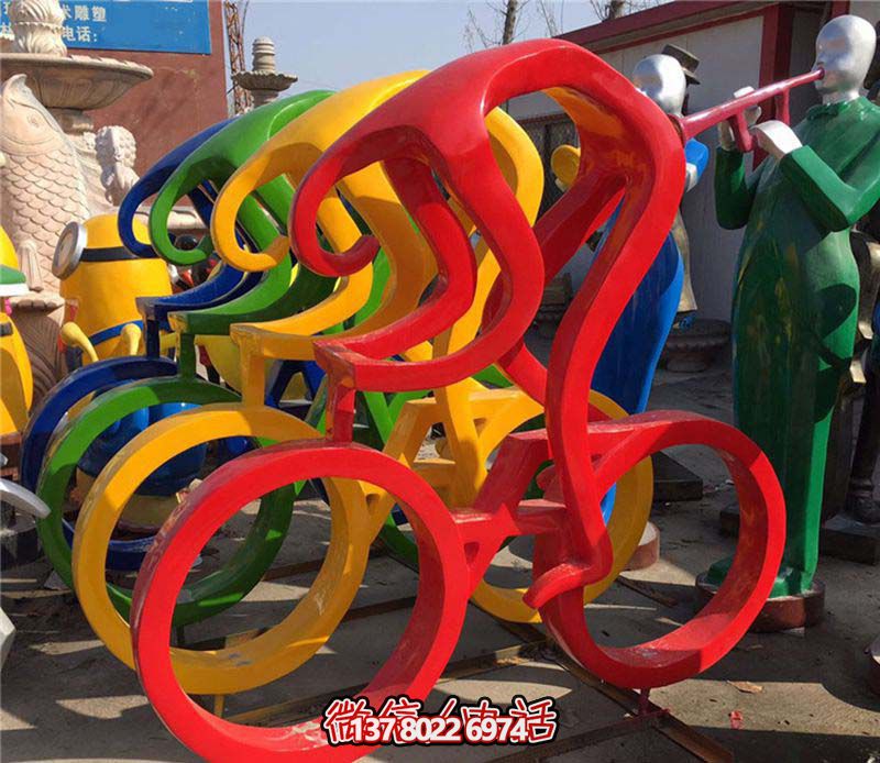 玻璃鋼雕塑騎單車(chē)人物裝飾操場(chǎng) 玻璃鋼雕塑騎單車(chē)人物裝飾操場(chǎng)
