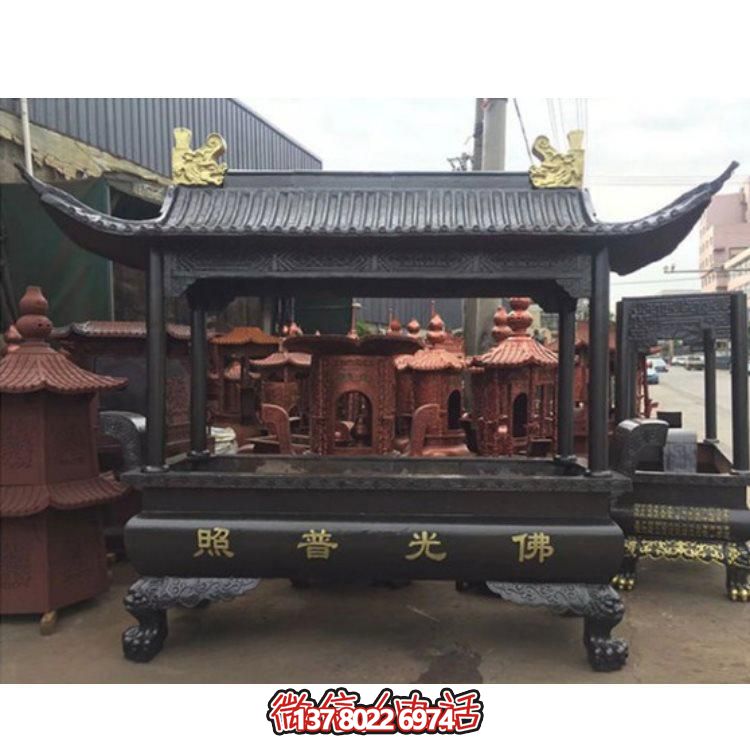 精美銅雕香爐，裝點(diǎn)您的景區(qū)、寺廟、戶外