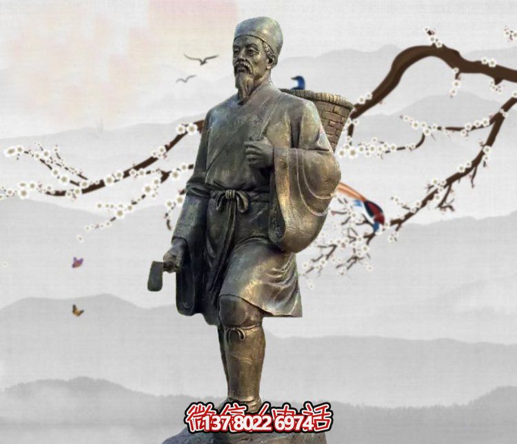 雕塑李時珍的傳奇，緬懷古老的采藥文化
