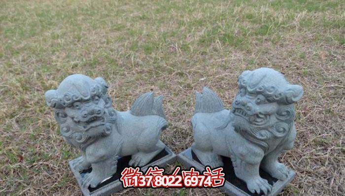 精美創(chuàng)意獅子大理石擺件，為戶外園林景觀增添更多美感
