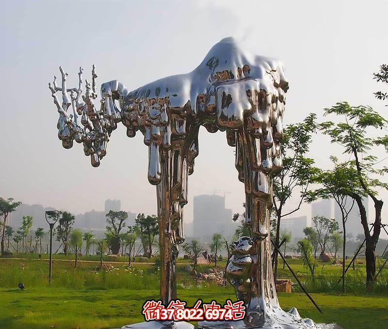 不銹鋼雕塑拱門——傳承抽象文化，融入人文精神