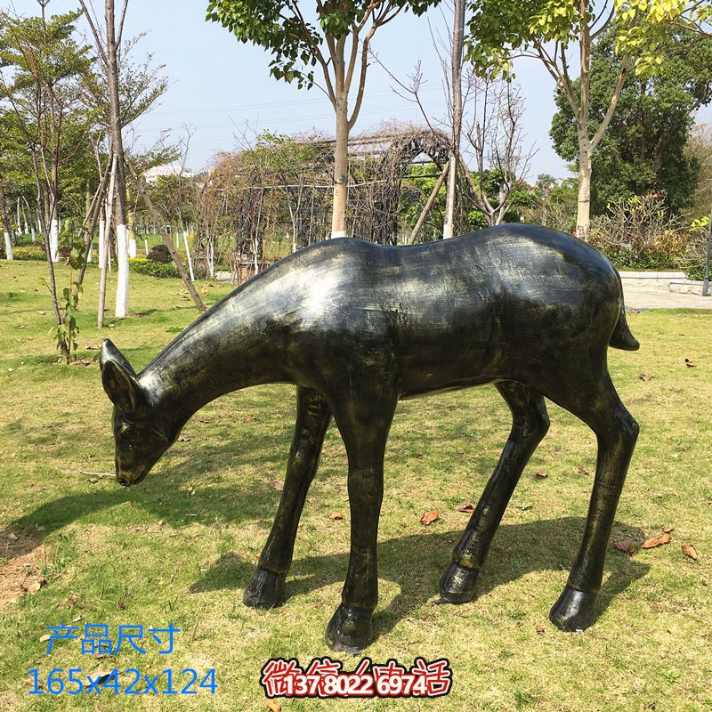 公園玻璃鋼仿銅戶外大型動(dòng)物景觀鹿雕塑 公園玻璃鋼仿銅戶外大型動(dòng)物景觀鹿雕塑
